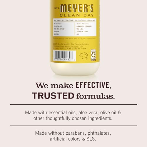 MRS. MEYER'S CLEAN DAY Liquid Hand Soap, Daisy Scent, 12.5 Ounce Bottle (Pack of 3)
