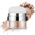Sponge Air Cushion Puff High Gloss Glitter Powder, Facial Powder Blusher Brightening Pearl, Suitable for Hair, Clavicle, Face, Body Glitter Contour Patting