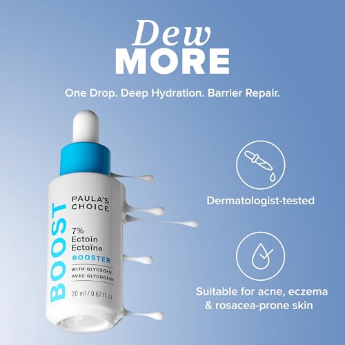 Paula's Choice 7% Ectoin + Hyaluronic Acid Milky Hydrating Face Serum, 7-in-1 Barrier Repair, Deep Hydration, Dewy Finish, Dermatologist-Tested for Sensitive Skin, 0.67 Fl Oz