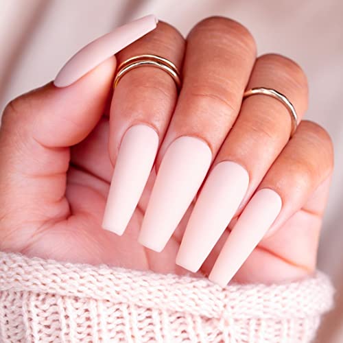 Kiara Sky Gelly Tips Refill Pack - Soak Off Soft Gels - Coffin Shape (Long Length) (Sizes 0, 1, 2)