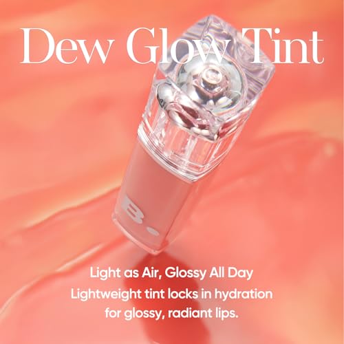 BANILA CO Dew Glow Tint | Hydrating Lip Tint with Dewy Gloss Finish | Lightweight Tint for Moisture-Rich, Naturally Plumped Lips (3.8g / 0.13 oz), PK03 Rabbit Chou