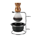 Aethland Mens Shaving Brush Kit, Soft Hair Shaving Brush, Stainless Steel Shave Brush Holder & Acrylic Soap Bowl Mug for Men Barber Shave Kit