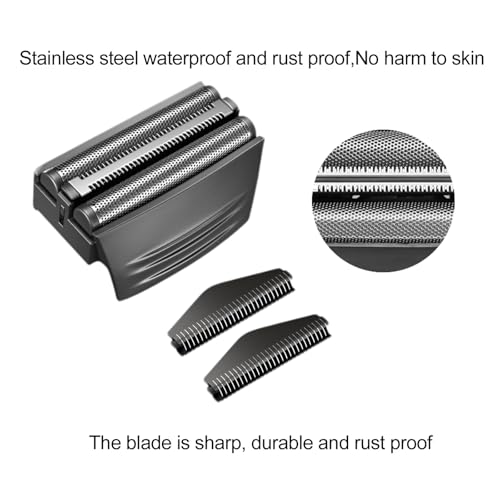 2 PACK BLACKShaver Replacement Foil Compatible with Remington TITANIUM-X Flex & Pivot Foil and Cutter F5800 & F7800,Shaver heads Fit for Remington F4900,F5800,F7800
