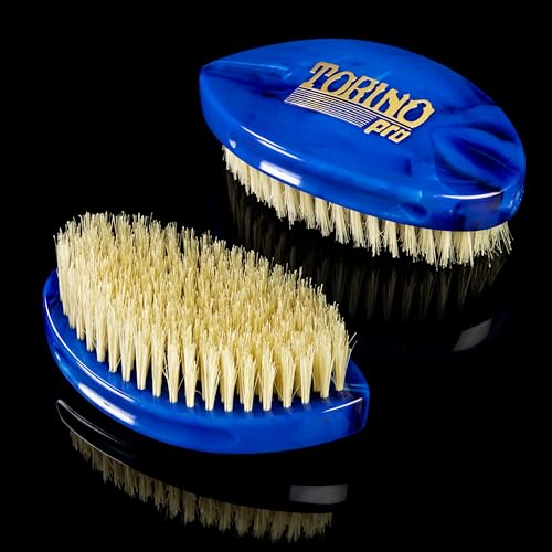 Torino Pro Curve Wave brush #231 - Curved Medium Shower Brush - Extra long bristles - great for laying down waves
