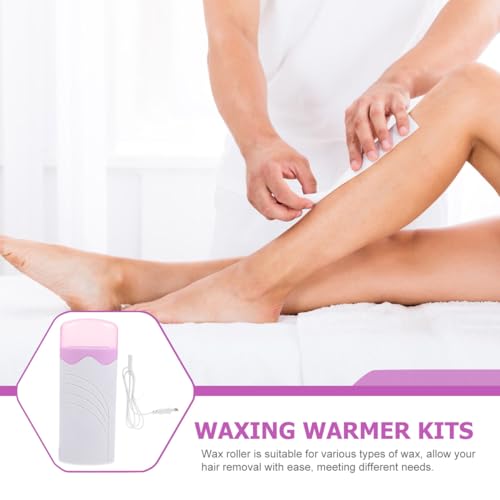Hemoton Roll on Wax Heater Electric Hair Removal Wax Warmer for Facial Body Use Compact 7.36X2.95X1.65 Inch Safe Depilatory Device Suitable for Women Men