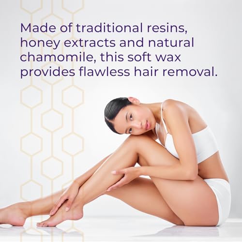 Honey & Chamomile Soft Wax, 13.52 oz Perfect for your chest, back, legs, and other large areas of your body. (Made in Italy)