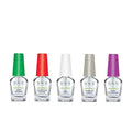 SNS Dip Powder Bases and Sealers Set, 5-Pack - Long-Lasting & Fast-Drying Nail Adhesives & More for Quality Manicures - Featuring Low-Odor Formulas to Be Used with Dipping Powders, 0.5 Fl Oz Each