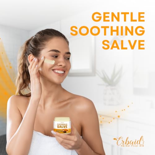 Calendula Ointment ? Calendula Cream & Natural Calendula Salve ? Repair Ointment for Itch Relief & Dry Skin ? Herbal Care for Cuts, Burns, Bug Bites, Diaper Rash & Tattoo Care ? Gentle for Babies