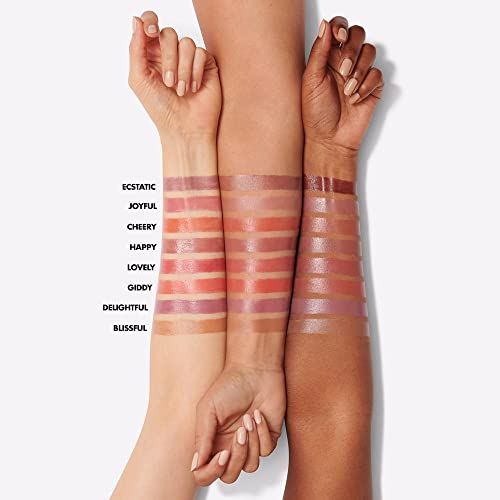 e.l.f. Hydrating Core Lip Shine, Conditioning & Nourishing Lip Balm, Sheer Color Tinted Lip Moisturizer, Giddy, 0.09 Oz
