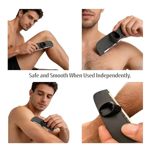 VEYLA Nick-Free VB12.1 Back Shaver for Men Back Hair and Body Wet or Dry Disposable Shaver Refill Replacement Cartridges Bundle. 4.9 Inch Extra-Wide Skin-safe Blades£¨2-pack£©