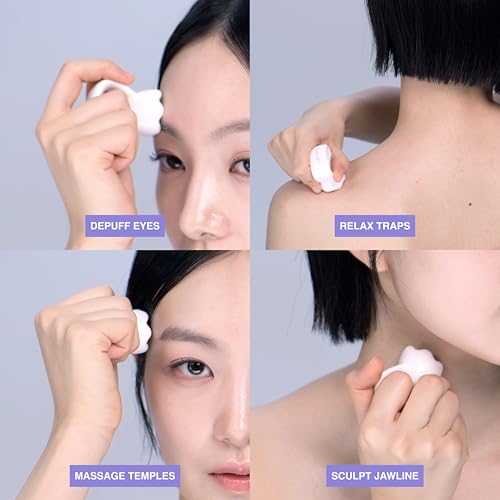 HAUA Ring Gua Sha, Korean facial tools, Premium Natural Ceramic, Massager, Multi-use Face & Body, Valentine's Day Gifts for Woman | 2oz