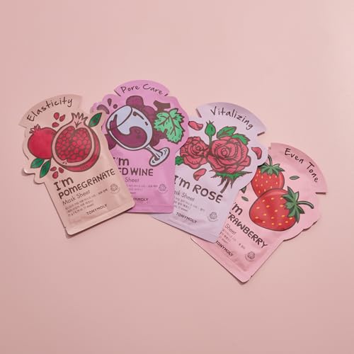 TONYMOLY I¡¯m Real Sheet Mask Gift Set, Korean Skincare Face Masks for Hydrating & Soothing Skin, Birthday & Valentine¡¯s Day Gifts for Women