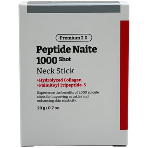 Premium Peptide Naite 1000 Shot Neck Stick 20g / 0.7 oz, Wrinkle Stick With Peptides and Collagen