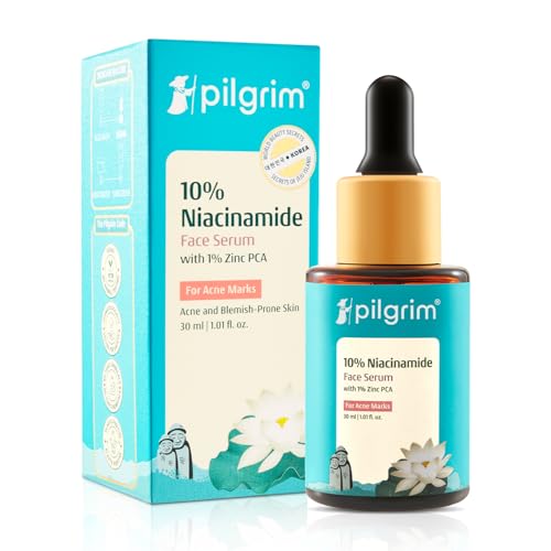 Pilgrim 10% Niacinamide + 1% Zinc Serum | Acne Control & Oil Balancing | Smoothing Serum for Blemish-Prone Skin | All Skin Types | For Women & Men | 1.01 Fl Oz (30 ml)