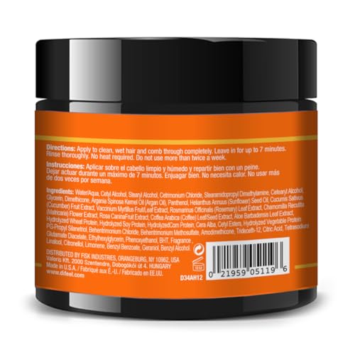 Difeel Argan Hydrating Hair Mask 12 oz. - Deep Hair Treatment for Dry Hair, Deep Hair Conditioner Treatment for Damaged Hair