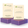 Aspen Kay Naturals Lavender and Goats Milk Soap Bar. Natural Lavender Soap with Organic Shea Butter & Pure Essential Oils. Gentle for Face and Body. For Men, Women & Teens. Handmade in USA. (2 pack)