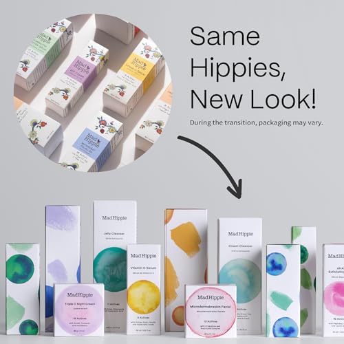 Mad Hippie AHA Exfoliating Peel ? Lactic & Glycolic Acid Peel, Goji Berry, Peptides, Hyaluronic Acid & Niacinamide, Discoloration Correcting Serum, Anti-Aging, 1.02 Oz (Pack of 2)