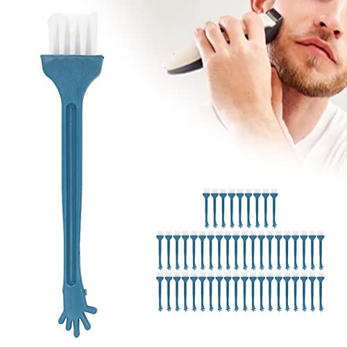 50Pack Disposable Mini Cleaning Brushes with Nylon Bristles and PP Handles for Razor, Cups, Feeding Bottles, Window Gaps, Corners, and Phones