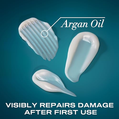 OGX Renewing + Argan Oil of Morocco Conditioner, Damage Repairing Conditioner + Argan Oil to Help Strengthen & Repair Dry, Damaged Hair, Travel Size, TSA-Compliant, 3 fl. oz