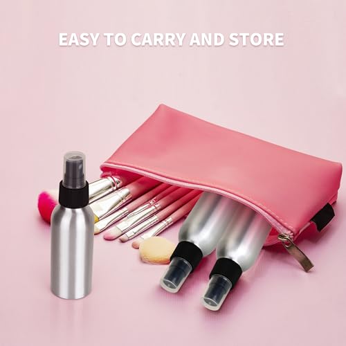 20 Pack Aluminum Spray Bottles 2 oz/60 ml Small Refillable Spray Bottles Bulk Fine Mist Empty Sprays Bottle for Travel, Essential Oils, Sliver