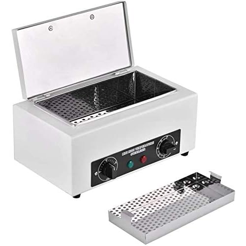 300W Heat Sterilizer NV-210 w/Timer Disinfection Box Manicure Pedicure SPA Salon Equipment for Sundry Beauty Hair Nail Metal Tools