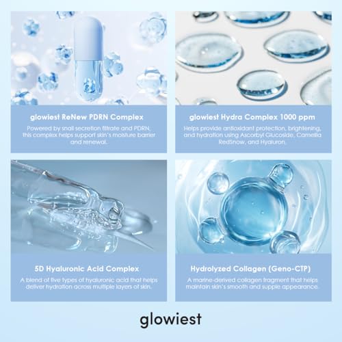 glowiest Daily Rituals PDRN 97 Glow Essence - Salmon DNA, Korean Skincare, High Concentration PDRN Glass Skin Essence, Hydrating Barrier Repair Ampoule