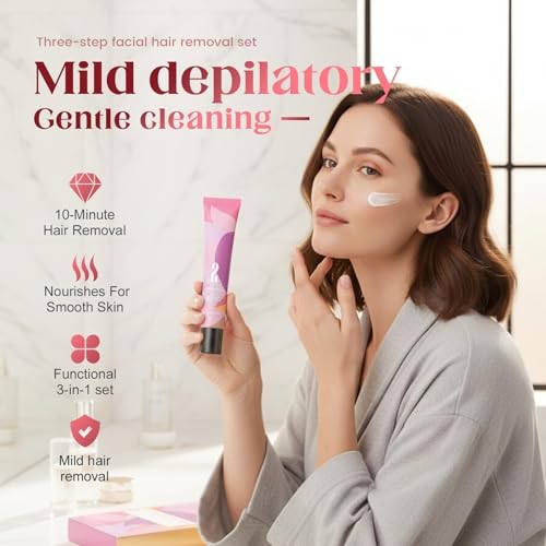 Hair Remover Cream for Face- Trilogy Kit
