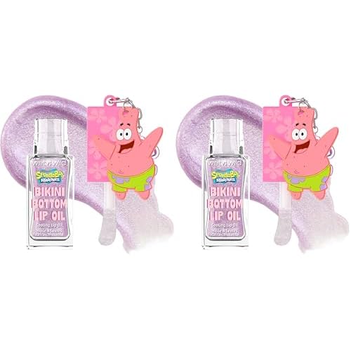 wet n wild Spongebob Bikini Bottom Cooling Lip Oil - I Wumbo, You Wumbo (Pack of 2)