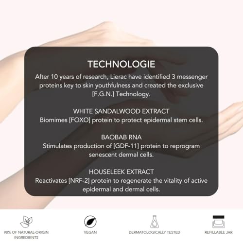 Lierac The Voluptuous Cream Refill - Reduces Wrinkles, Enriched with Niacinamide, Hyaluronic Acid & Shea Butter, Suitable for All Skin Types, Nourishes & Smooths Skin - 50ml Refill