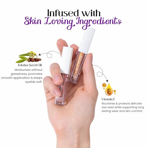 M2U NYC (Pink Mauve Liquid Eyeshadow ? Quick Drying Liquid Eye Shadow with One Swipe Pigment Coverage ? Long Lasting, Buildable & Blendable Crease Proof Formula ? Matte Finish