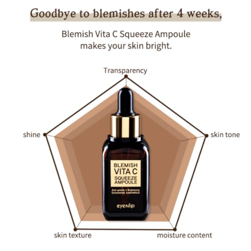 Blemish Vita C Squeeze Ampoule 1.01?oz - Niacinamide, Vitamin C & Hyaluronic Acid Serum for Hydration and Skin Balance, Korean Skincare