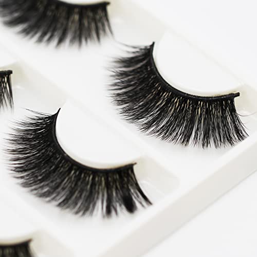 16 Pairs False Eyelashes Natural Wispy Fluffy Dramatic Volume Fake Lashes Extension Handmade Cruelty-free Eyelash (D057)