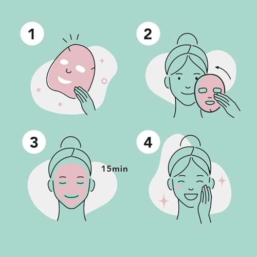 celavi Face Mask Set Korean Beauty Essence Facial Paper Sheet Mask Korea Skin Care Moisturizing 2 Packs of each 12 New flavors K-Beauty Skincare 24 masks in a pack Made in Korea