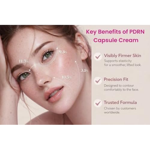 PDRN Capsule Face Cream ? Deep Hydration, Skin Barrier Repair & Glow Moisturizer 5% Niacinamide Salmon DNA