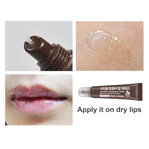 Sid-mool Jojoba Lip Essence 13ml/0.44oz x 2 Pack - Lip Gloss for Women with Jojoba Seed Oil - Ultra-Moisturizing & Protective Skincare for Dry, Sensitive Lips - Natural Finish K-Beauty