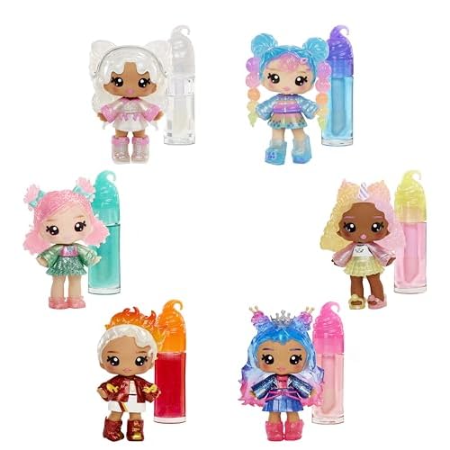 Yummiland Lip Gloss Doll - Amber Cinnamon, with DIY Lip Gloss Kit, Ages 4+