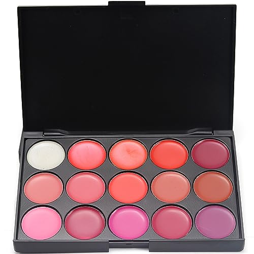 Pure Vie¢ç Professional Matte 15 Colors Non-Sticky Lip Gloss Palette Lipgloss Makeup Kit Cosmetic Contouring Palette