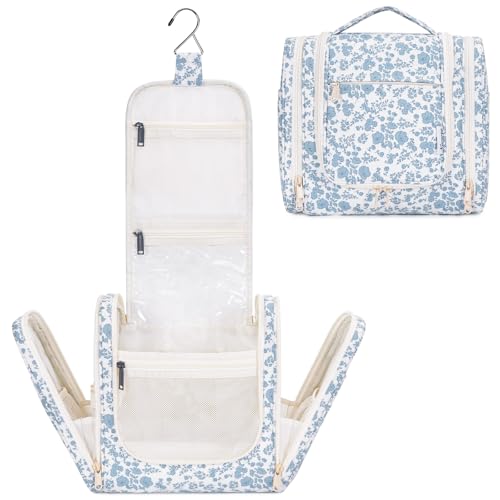 Narwey Hanging Toiletry Bag for Women Travel Makeup Bag Organizer Toiletries Bag for Cosmetics Essentials Accessories