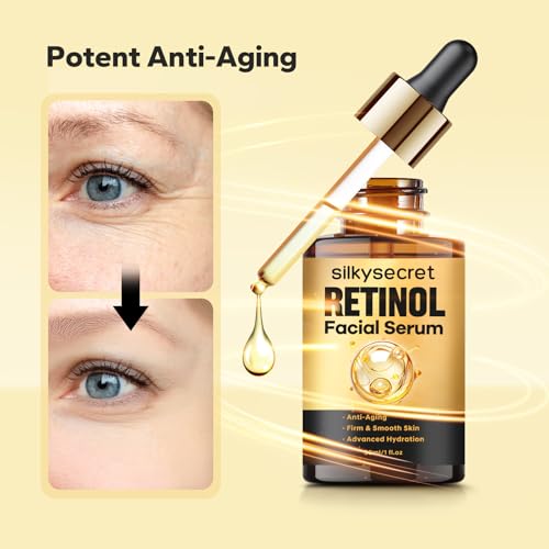 Retinol Serum for Face (1 Fl OZ), 2% Retinol + Vitamins C&E, Aging Facial Serum for Men & Women, Smooths Fine Lines, Resurfacing Potent Anti-Aging, Skincare Essential