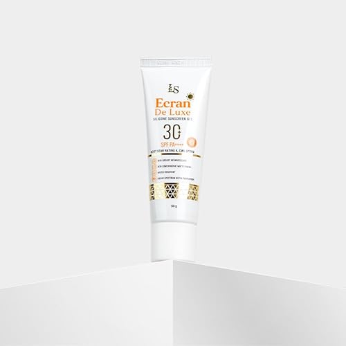 LUXE Skin Ecran De Luxe Sunscreen Gel Matte Finish SPF 30+ PA++++ for UVA/UVB, Water & Sweat Resistant 50g