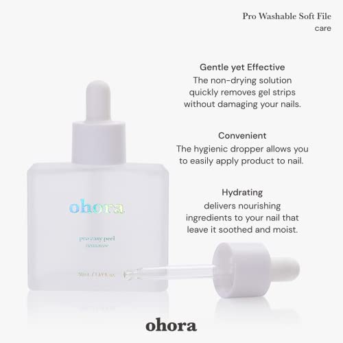 ohora Semi Cured Gel Nail Set of 2 (Pro Easy Peel Remover & N Cream Lavender) - Professional Salon-Quality Nail Care