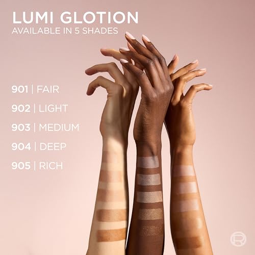 L'Oreal Paris Makeup True Match Lumi Glotion, Natural Glow Enhancer, Illuminator Highlighter, Bronzing Drops For a Sun-Kissed Glow, 905 Rich