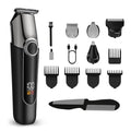 Mens Hair Clippers, Cordless Beard Trimmer Set Waterproof Versatile Nose Hair Trimmer for Men Temple, Groin, Nose, Ear Hairs, Hair, Beard, Body Professional Manscaper Rechargeable Shaver Man Gift