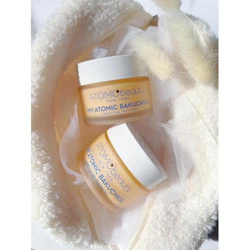 MY ATOMIC BAKUCHIOL Cream for Eyes, Face and Neck ? Bakuchiol + Purified Quinoa Seed Polysaccharides | Anti-Aging, Lifting & Brightening | Retinol Alternative | Vegan & Dermatologically Tested ? 45ml