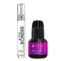 Extra Bonder for Lash Extensions 15ml + Lightning Speed Eyelash Extensions Glue 5ml - Stacy Lash/Eyelash Extension Sealer/Reduces Lash Extension Glue Fumes /0.3 Sec Drying time/6-8 Weeks Retention