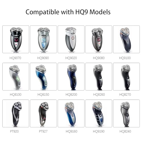 HQ9 Replacement Shaver Head Blades for Philipss Norelcos HQ9070 HQ9080 HQ8240 8260 PT920 8140XL 8160XL 8170XL for Electric Razor Replacement blades 3pack