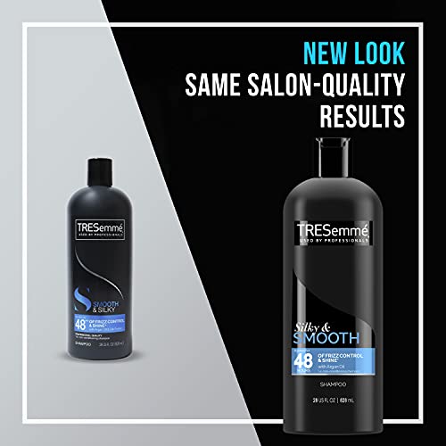 TRESemm? Touchable Softness Anti Frizz Shampoo Shampoo for Shiny Hair Smooth & Silky Moroccan Argan Oil Dry Hair Shampoo Formula 28 oz