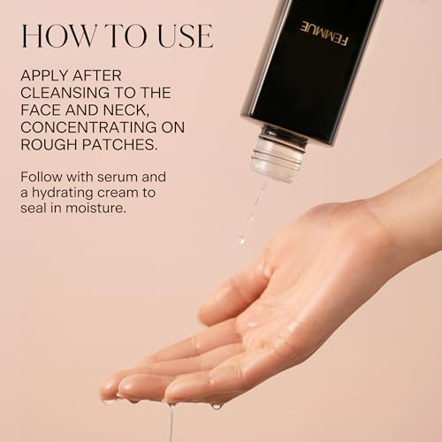 FEMMUE Lumi?re Refiner Exfoliating Essence (4.05 fl oz) | Hydrating Korean Toner with AHA, BHA, PHA & Vitamin C | Gently Smoothes Skin Texture & Evens Tone | Preps Skin for Serums & Moisturizers