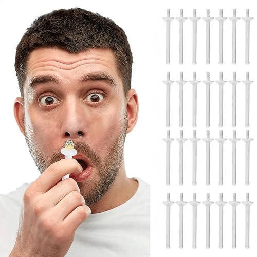 100PCS Nose Wax Sticks, Disposable Nasal Wax Applicators, Plastic Nose Cleaning Hair Remover Kit for Painless Nostril And Eyebrow Hair Removal for Men and Women