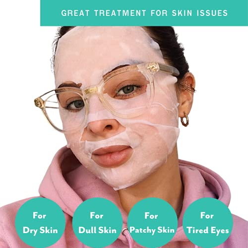 Patchology "All the Feels Sheet Masks - Hydrating Face Masks for dry skin and blotchy redness. Facial Sheet Mask Skincare Treatment to reduce puffiness, redness and wrinkles (3 Piece Set) (Pack of 2)